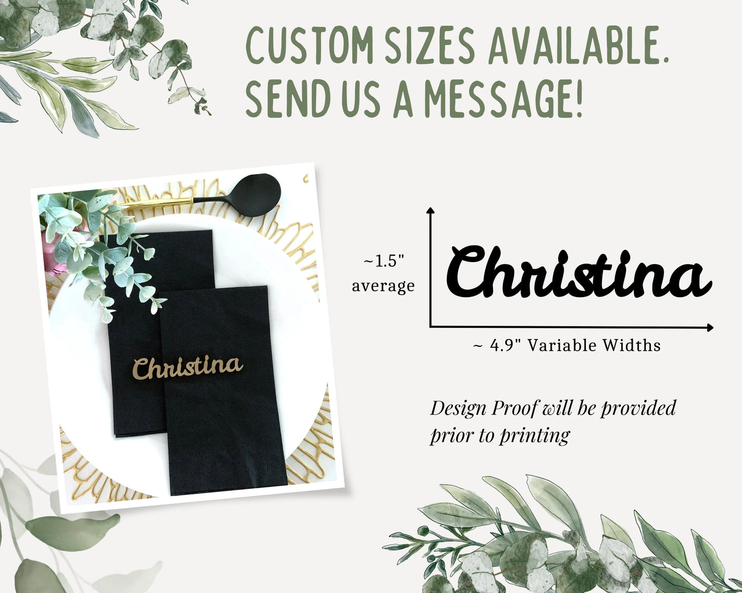 Leckerli Rustic Style Wooden Wedding Place Cards For Wedding Reception