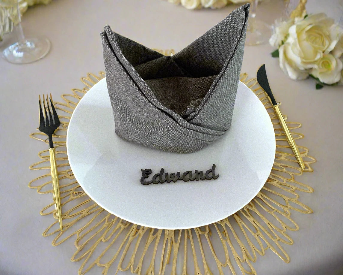 Leckerli Rustic Style Wooden Wedding Place Cards For Wedding Reception