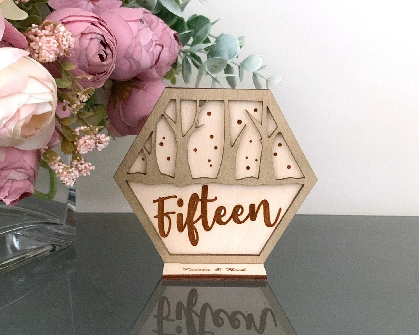 Forest Night Sky Wedding Table Numbers For Wedding Reception Table Decoration
