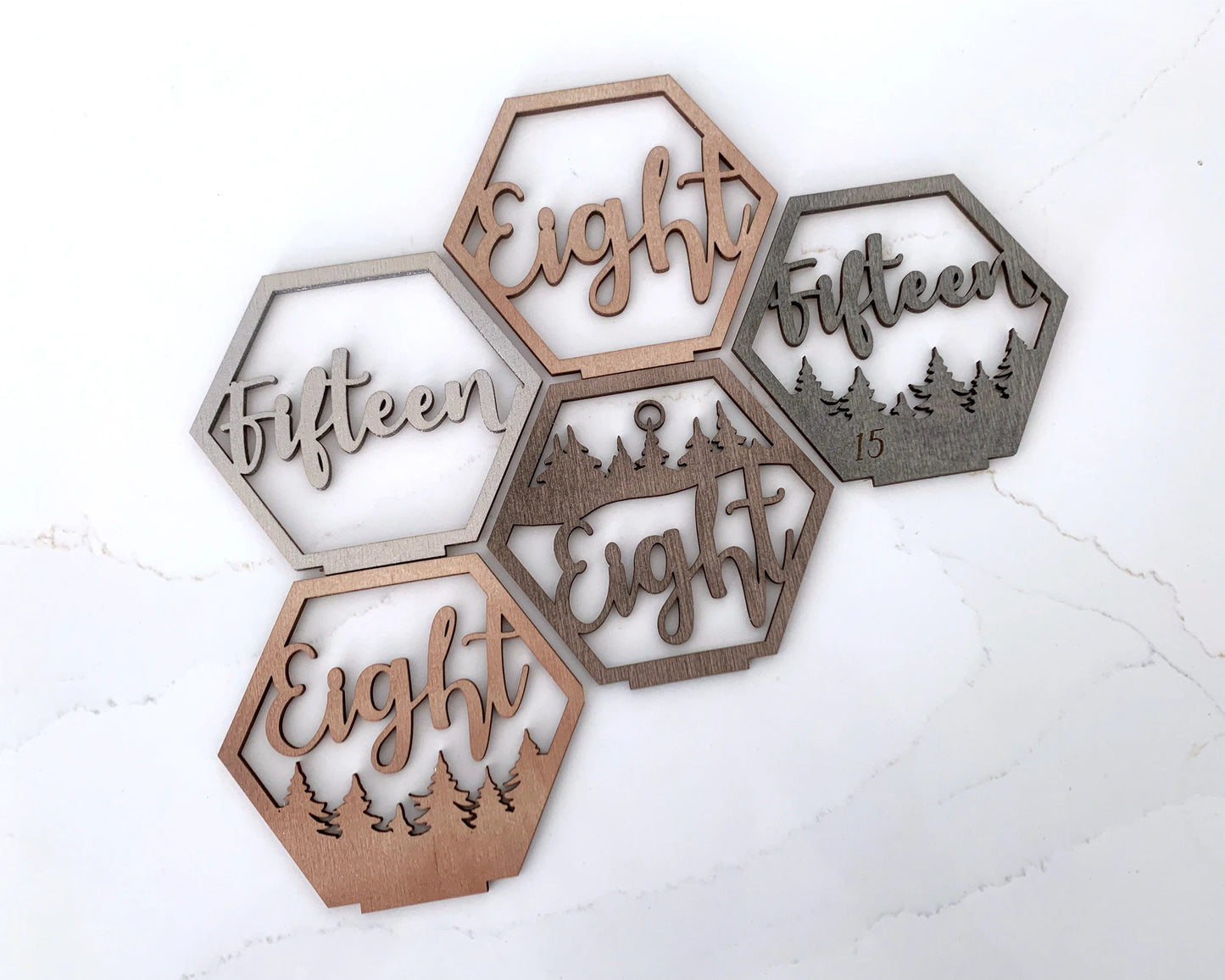 Forest Theme Wedding Table Numbers For Wedding Reception Table Decoration