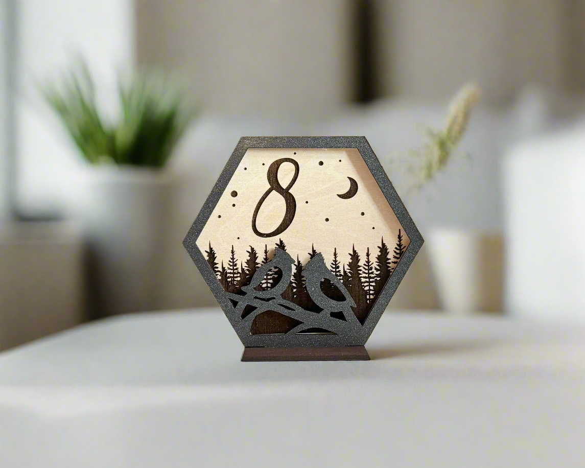 Bird Family Wedding Table Numbers For Wedding Reception Table Decoration