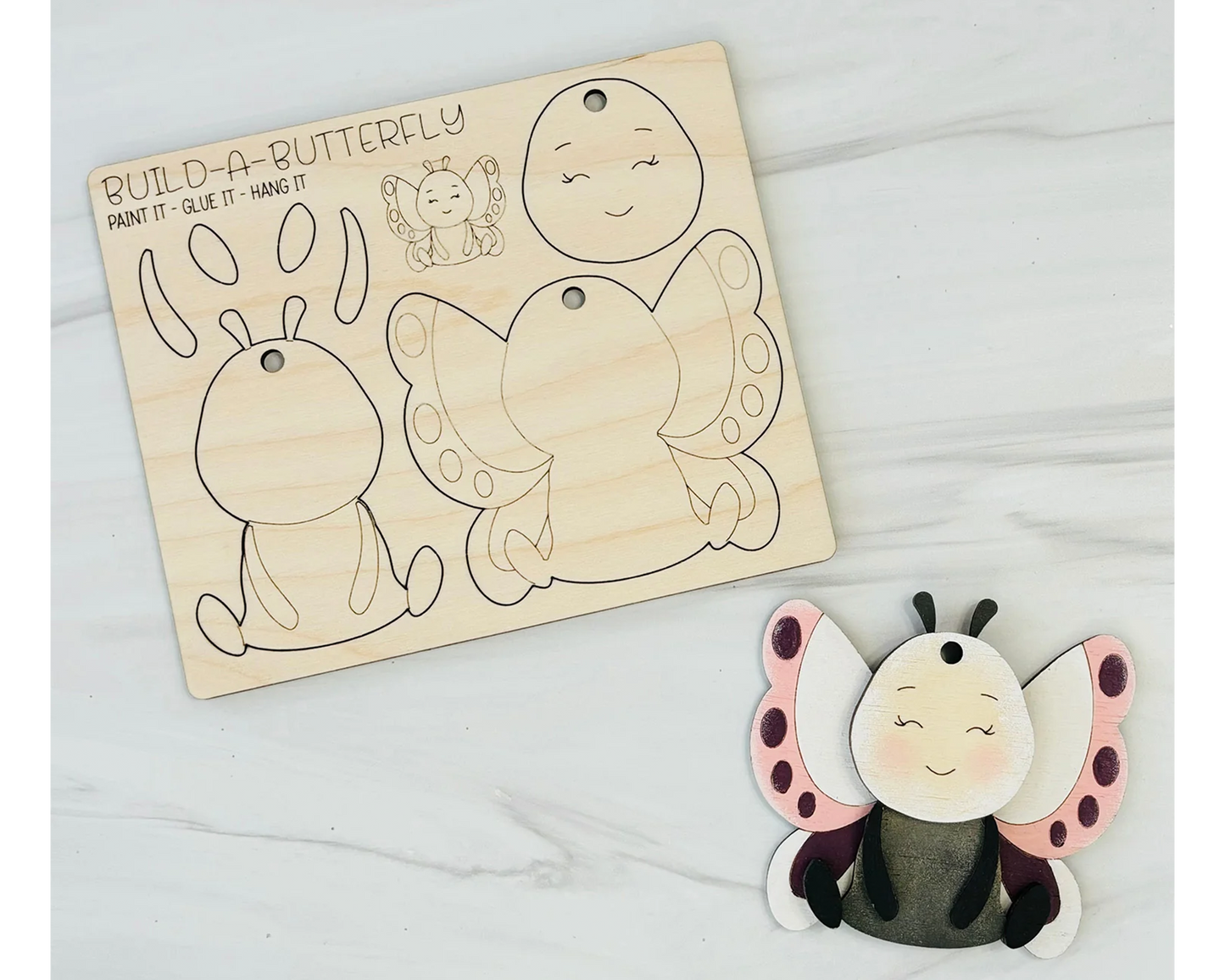 butterfly wooden toys for kids birthday gift, goodie bag and party favors
