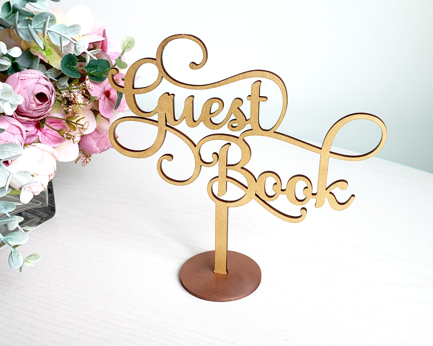 Guest Book Wedding Signage For Wedding Ceremony Table Decor