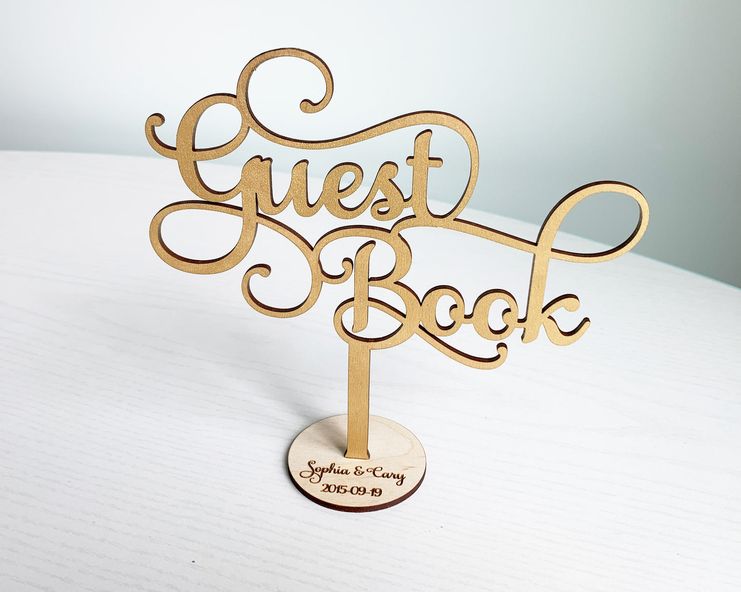 Guest Book Wedding Signage For Wedding Ceremony Table Decor