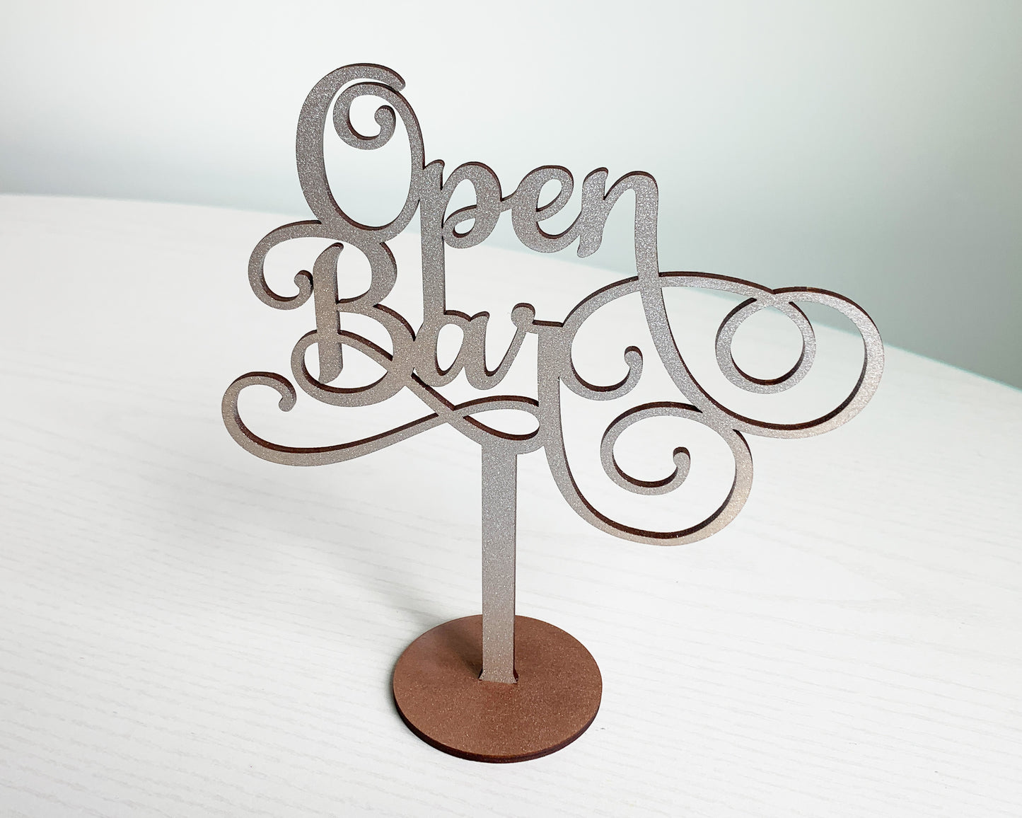 Open Bar Wedding Signage For Wedding Ceremony Table Decor