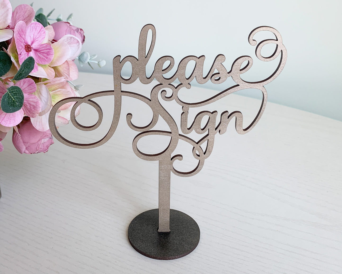 Please Sign Wedding Signage For Wedding Ceremony Table Decor