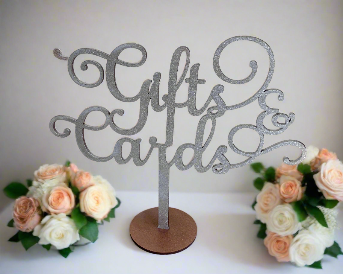Gifts and Cards Wedding Signage For Wedding Ceremony Table Decor