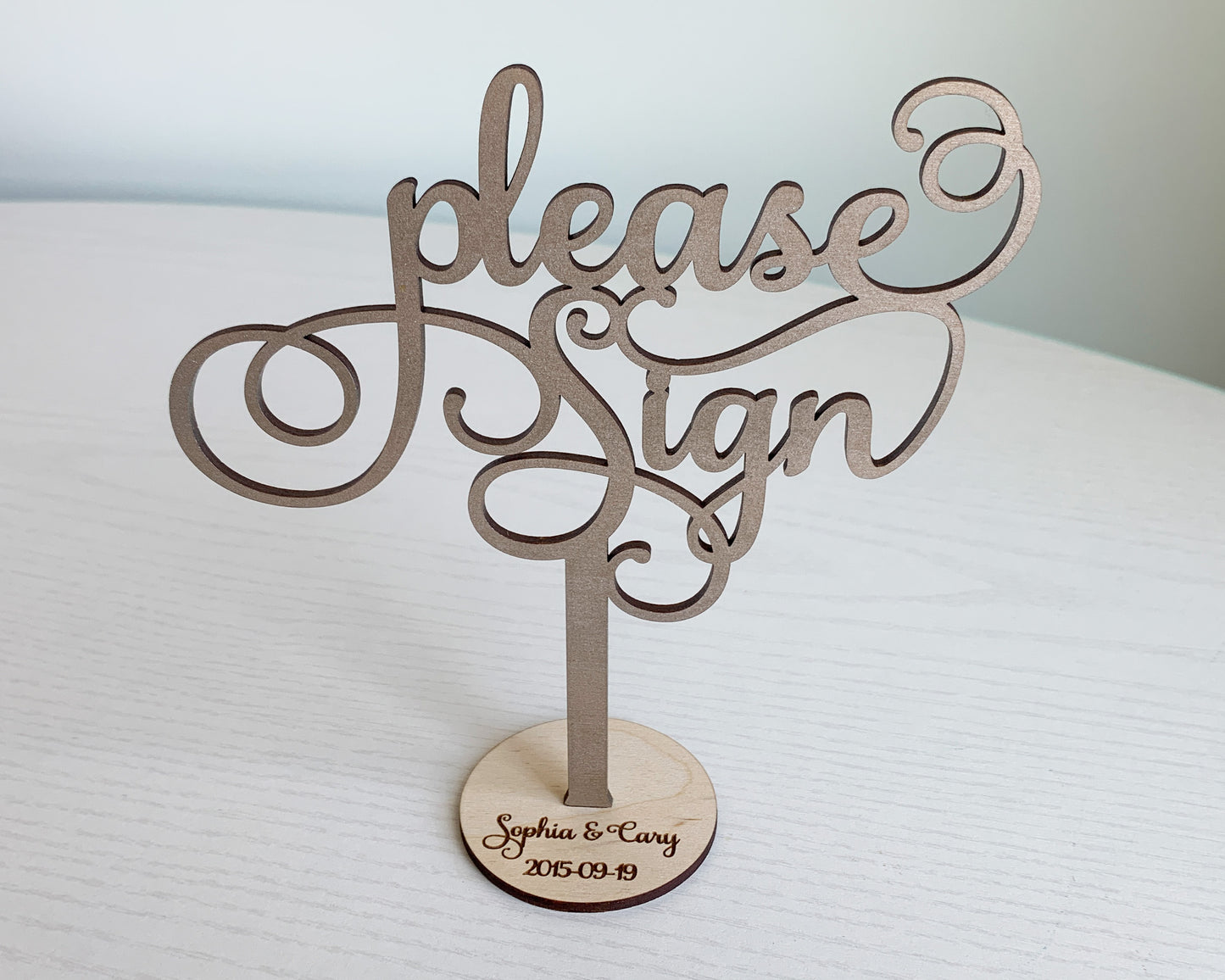Please Sign Wedding Signage For Wedding Ceremony Table Decor