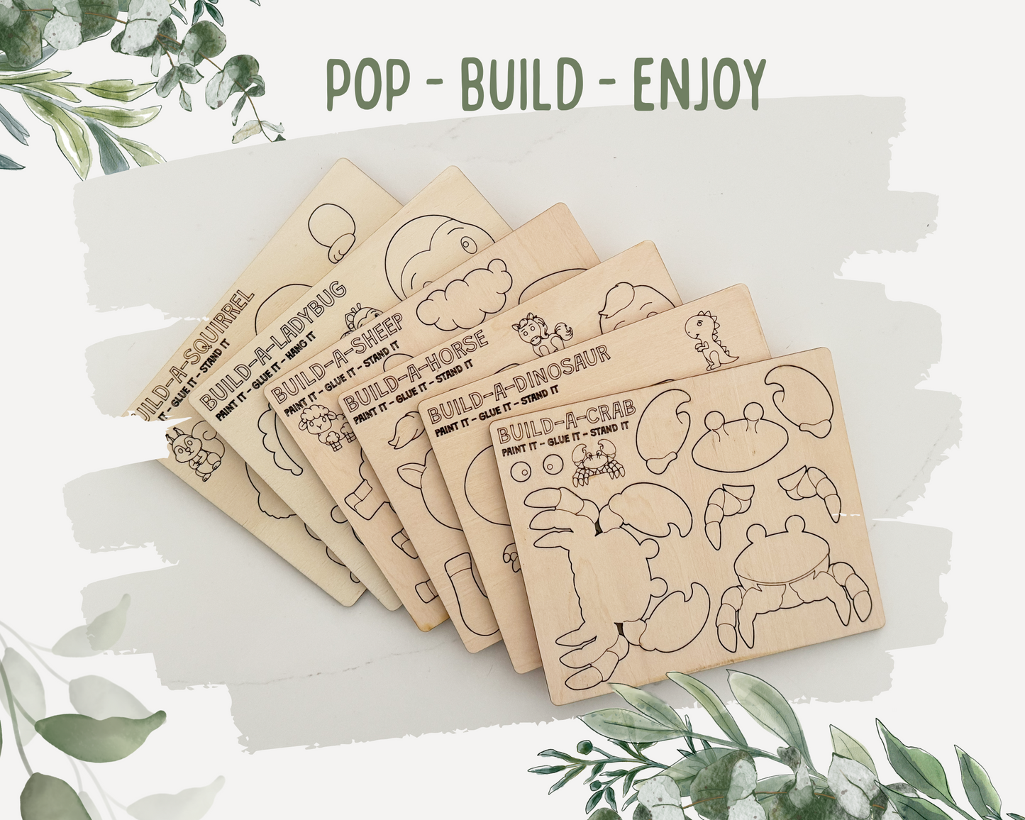 rabbit wooden toys for kids birthday gift, goodie bag and party favors