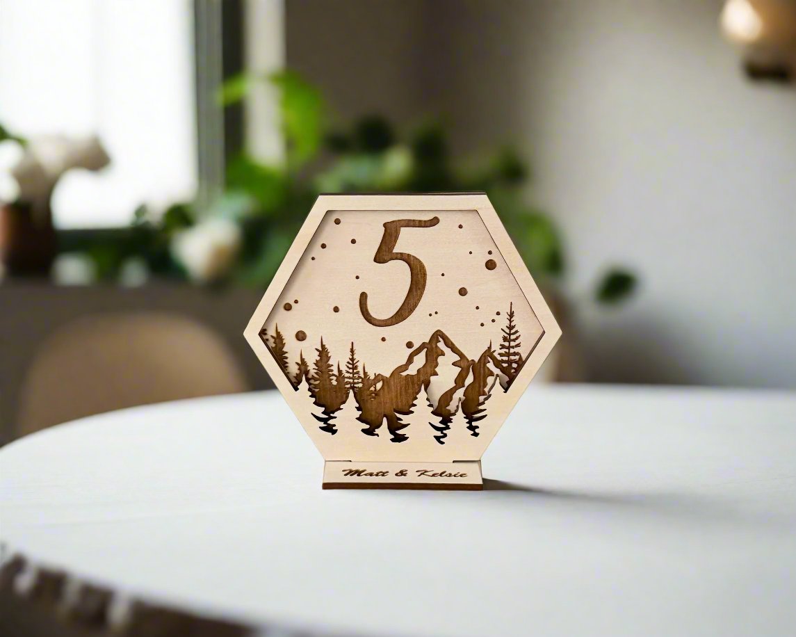 Nature's Charm Rustic Table Numbers