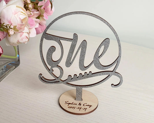 The Breeze Design Wedding Table Numbers For Wedding Reception Table Decoration