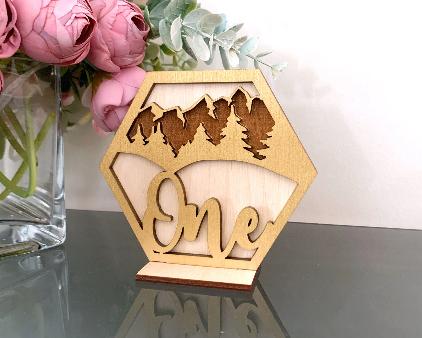 Mountain And Forest Wedding Table Numbers For Wedding Reception Table Decoration