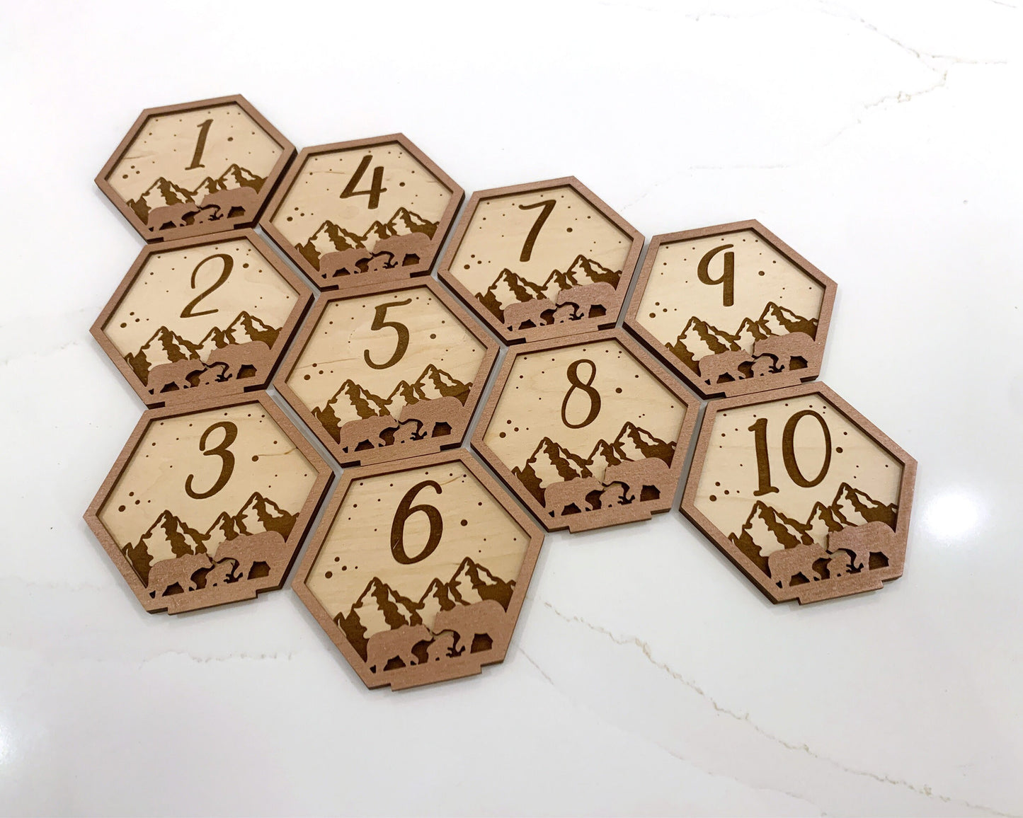 Bear Family Wedding Table Numbers For Wedding Reception Table Decoration