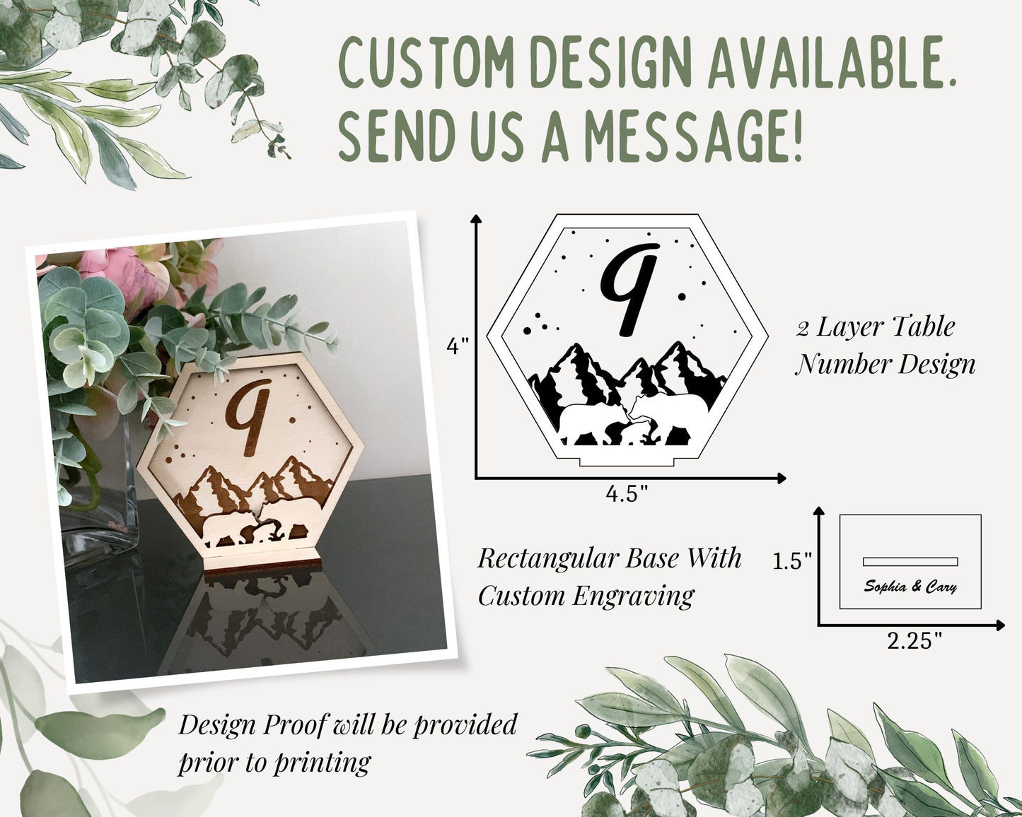 Bear Family Wedding Table Numbers For Wedding Reception Table Decoration