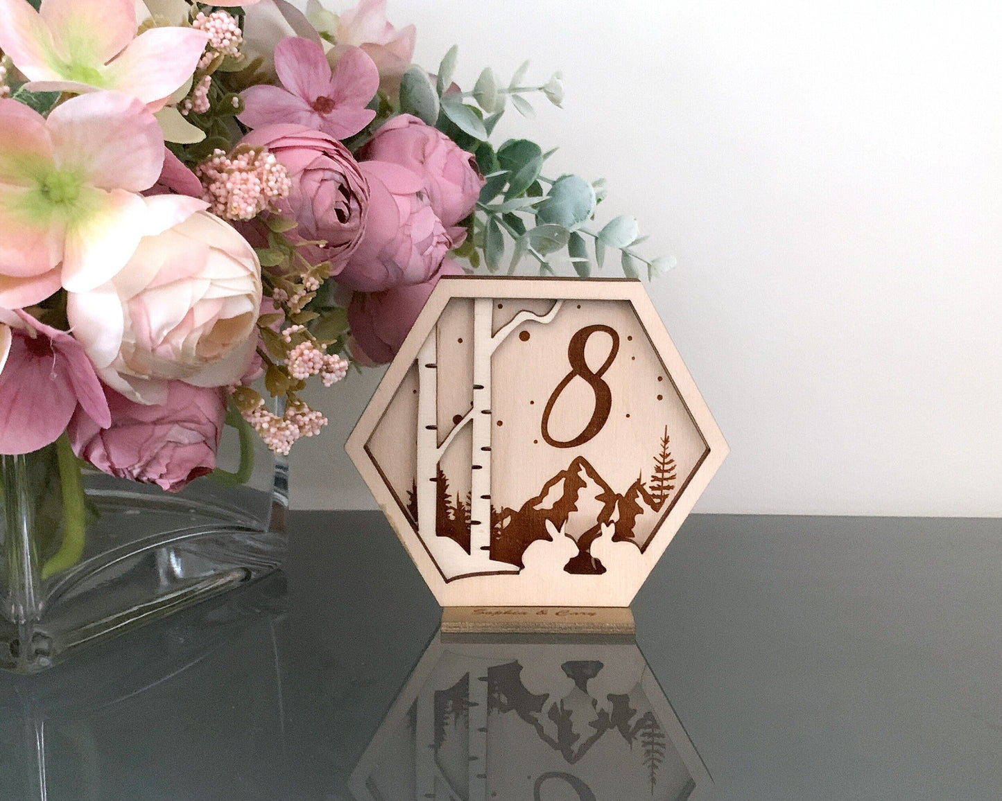 Bunny Family Wedding Table Numbers For Wedding Reception Table Decoration