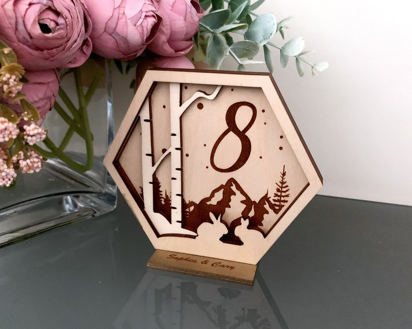 Bunny Family Wedding Table Numbers For Wedding Reception Table Decoration