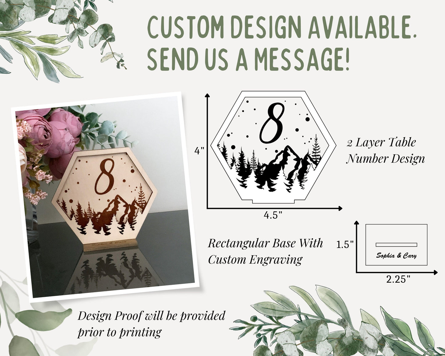 Natural Theme Wedding Table Numbers For Wedding Reception Table Decoration