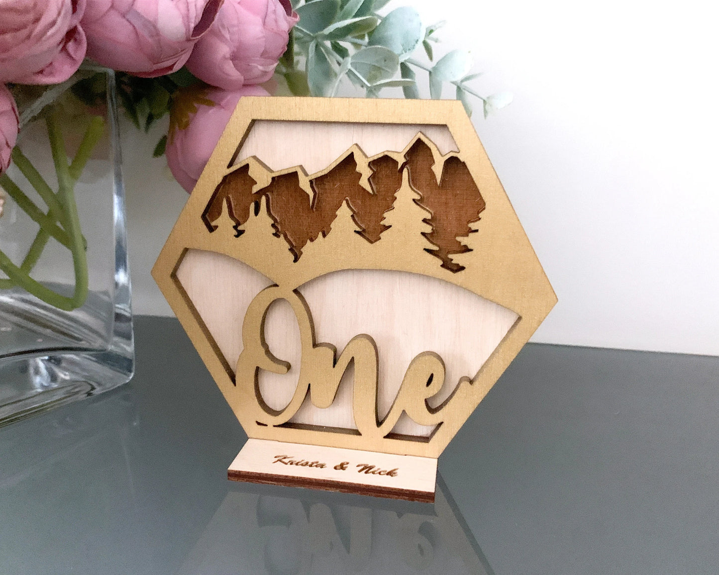 Mountain Range Wedding Table Numbers For Wedding Reception Table Decoration