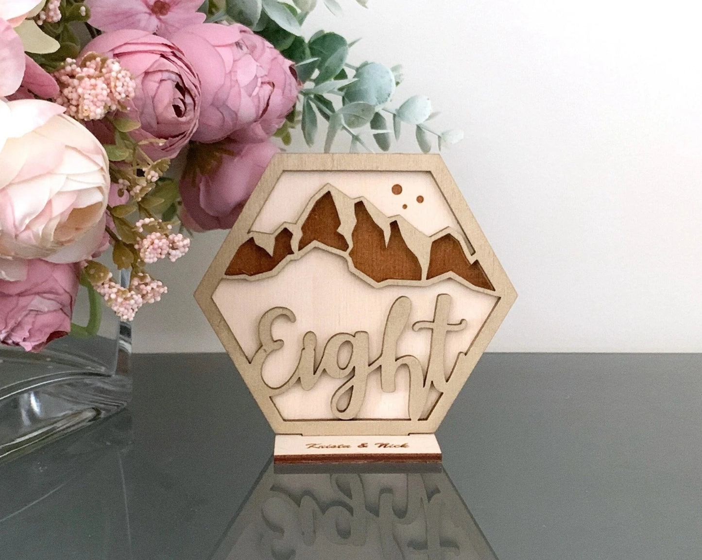 Mountain View Wedding Table Numbers For Wedding Reception Table Decoration