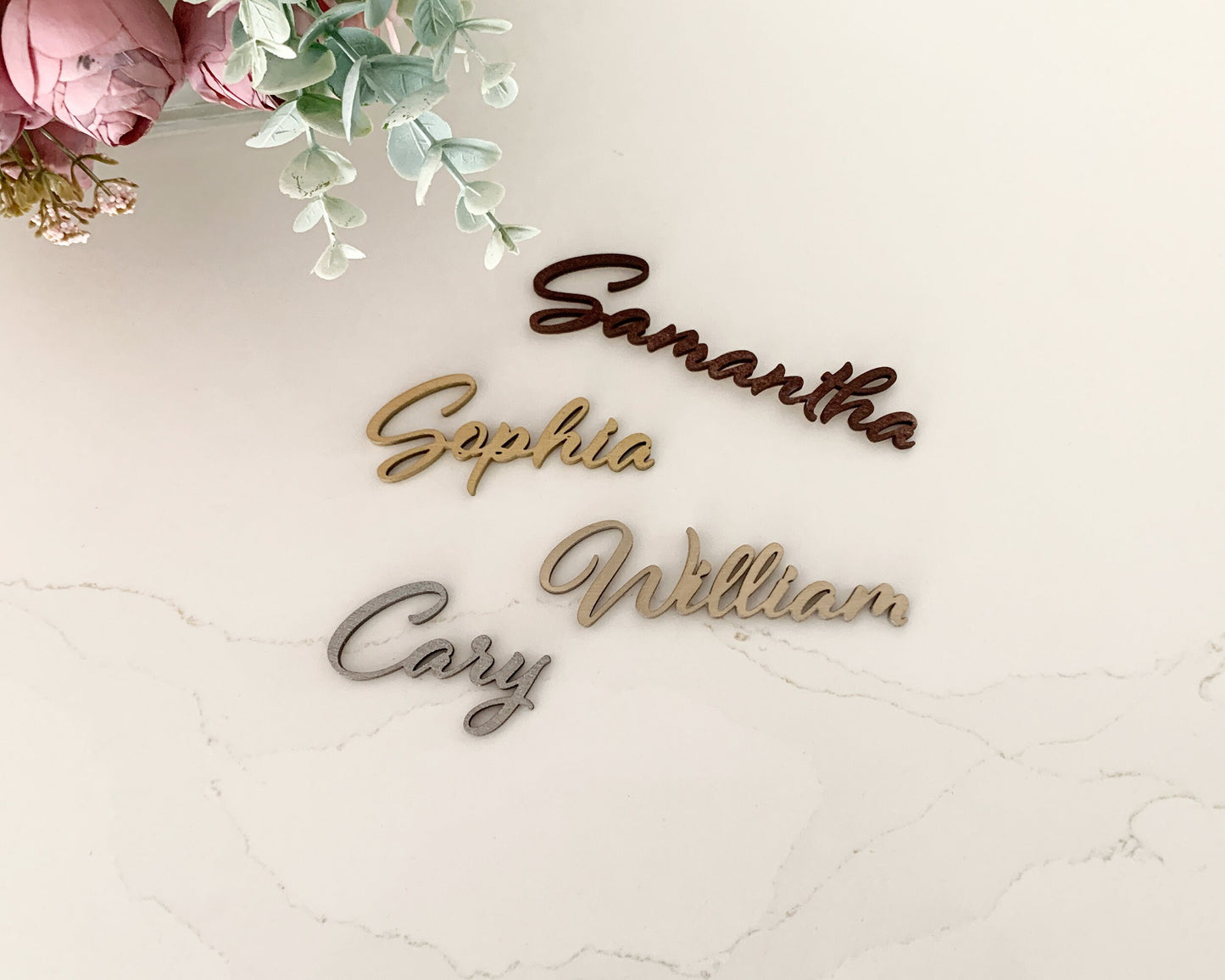 Al Fresco Rustic Style Wooden Wedding Place Cards For Wedding Reception