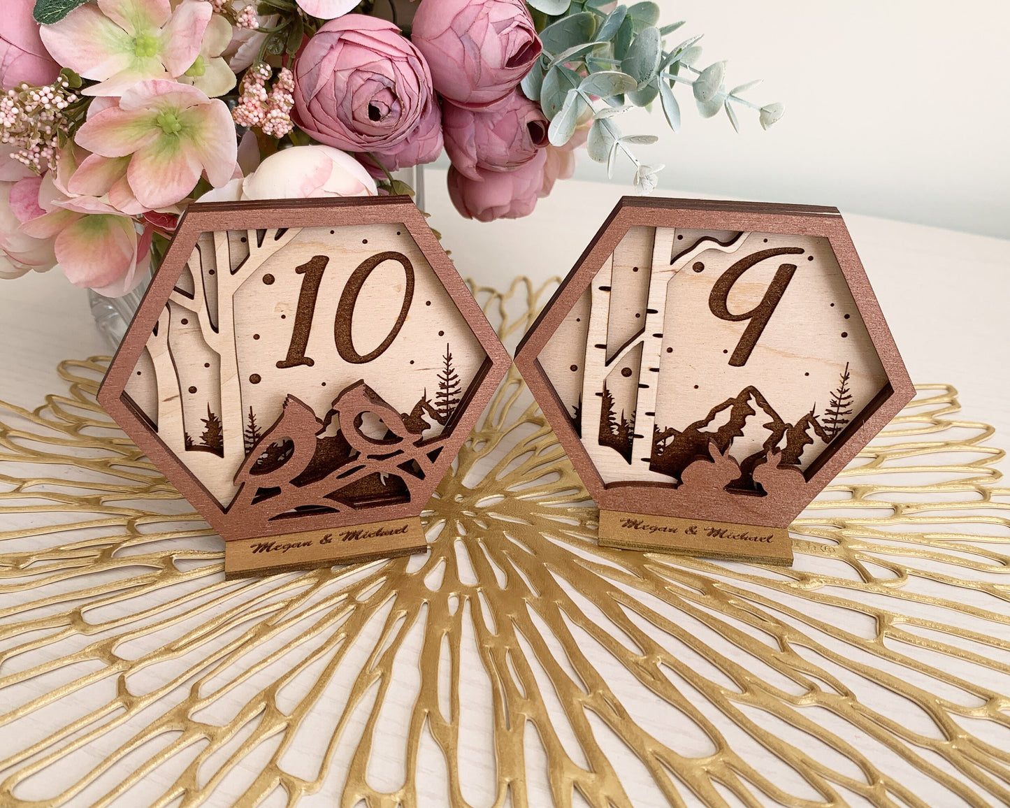 Loving Birds Wedding Table Numbers For Wedding Reception Table Decoration