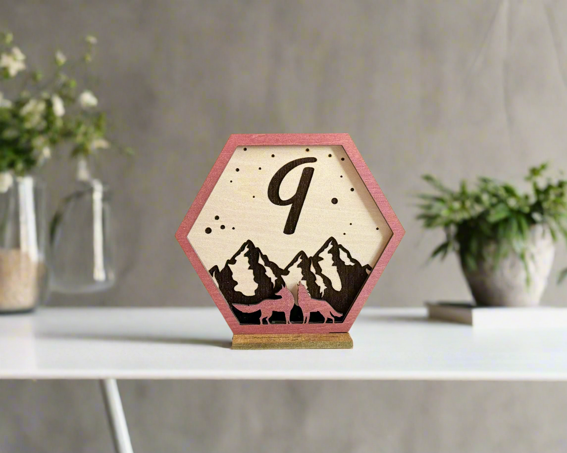 Wolf Family Wedding Table Numbers For Wedding Reception Table Decoration