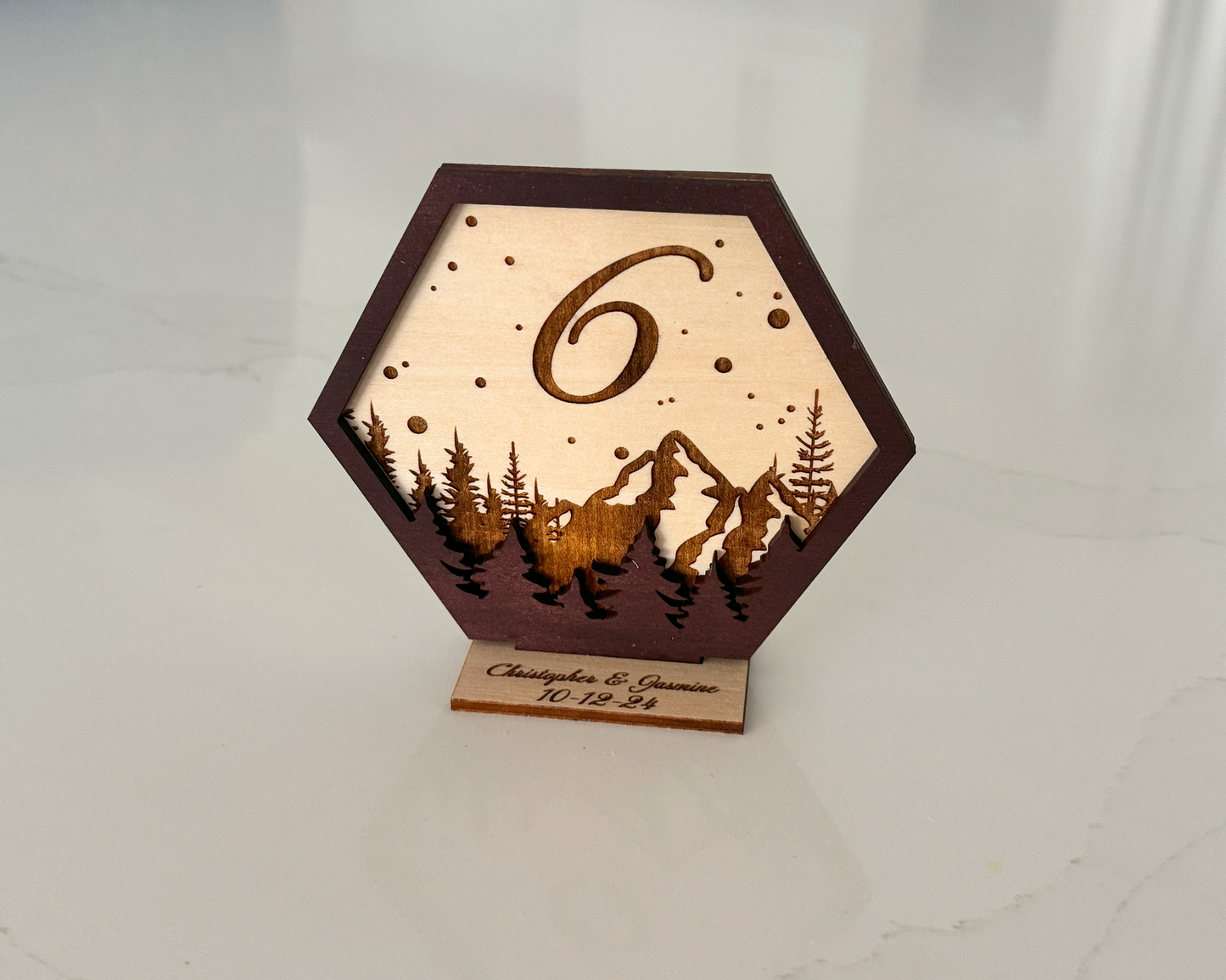 Natural Theme Wedding Table Numbers For Wedding Reception Table Decoration