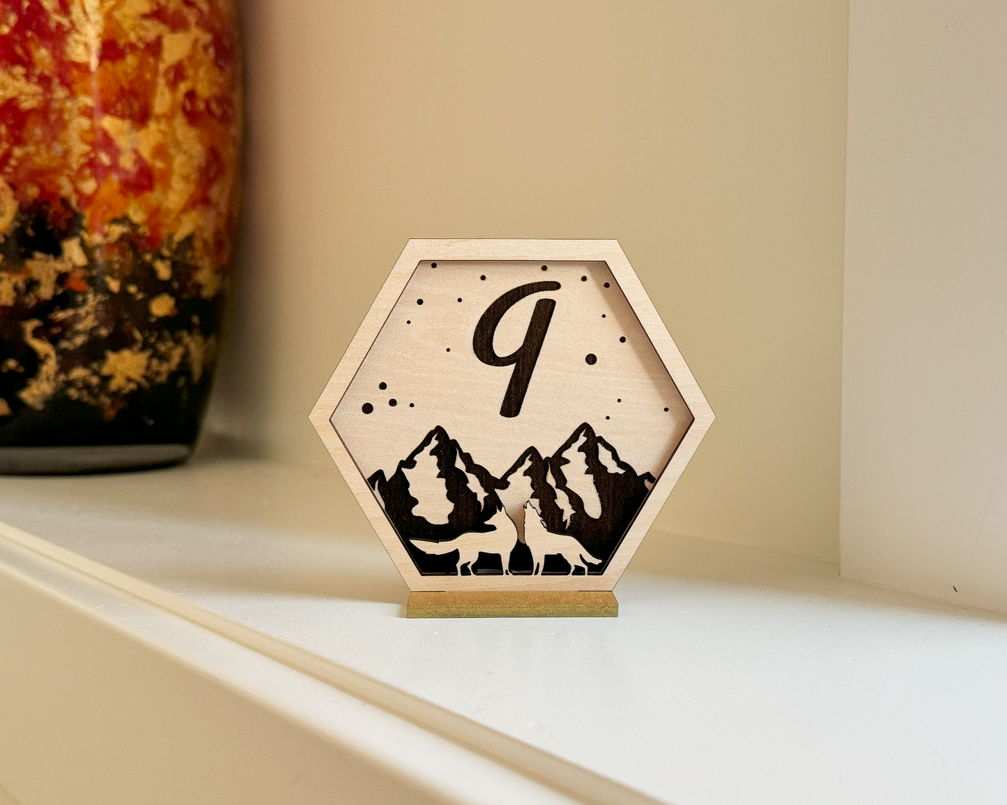 Wolf Family Wedding Table Numbers For Wedding Reception Table Decoration