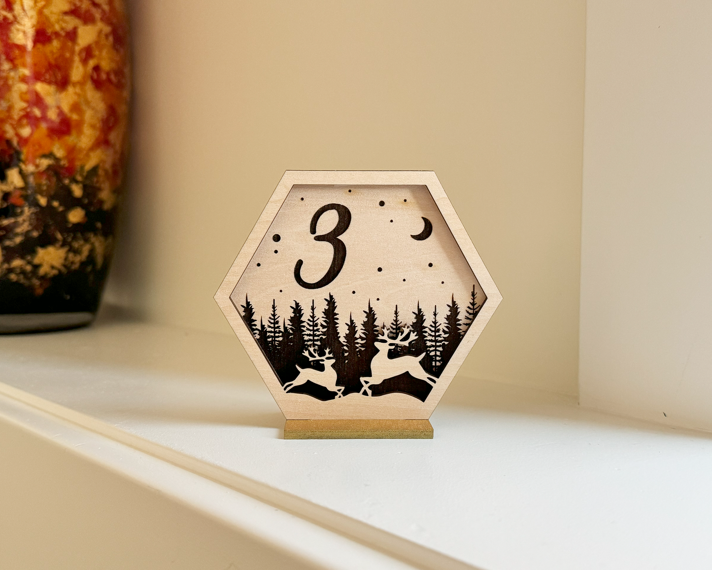 Moose Family Wedding Table Numbers For Wedding Reception Table Decoration