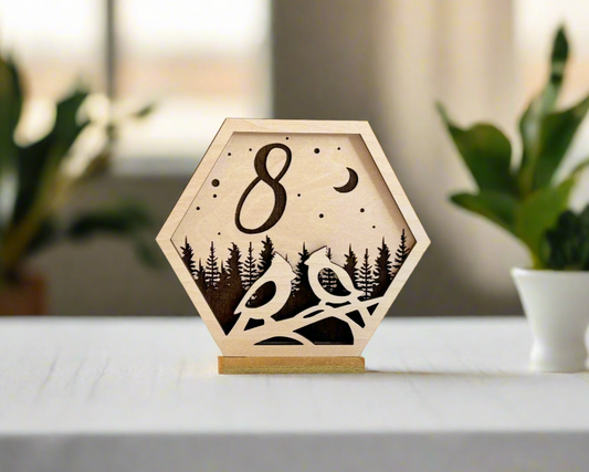 Bird Family Wedding Table Numbers For Wedding Reception Table Decoration