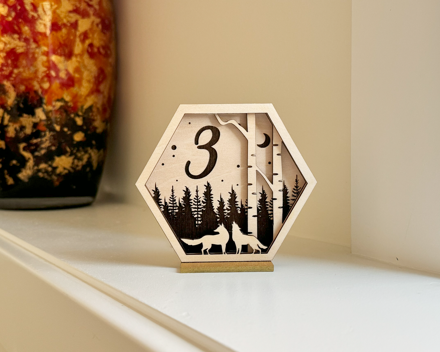 Loving Wolf Family Wedding Table Numbers For Wedding Reception Table Decoration