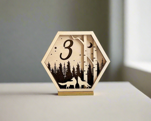 Loving Wolf Family Wedding Table Numbers For Wedding Reception Table Decoration