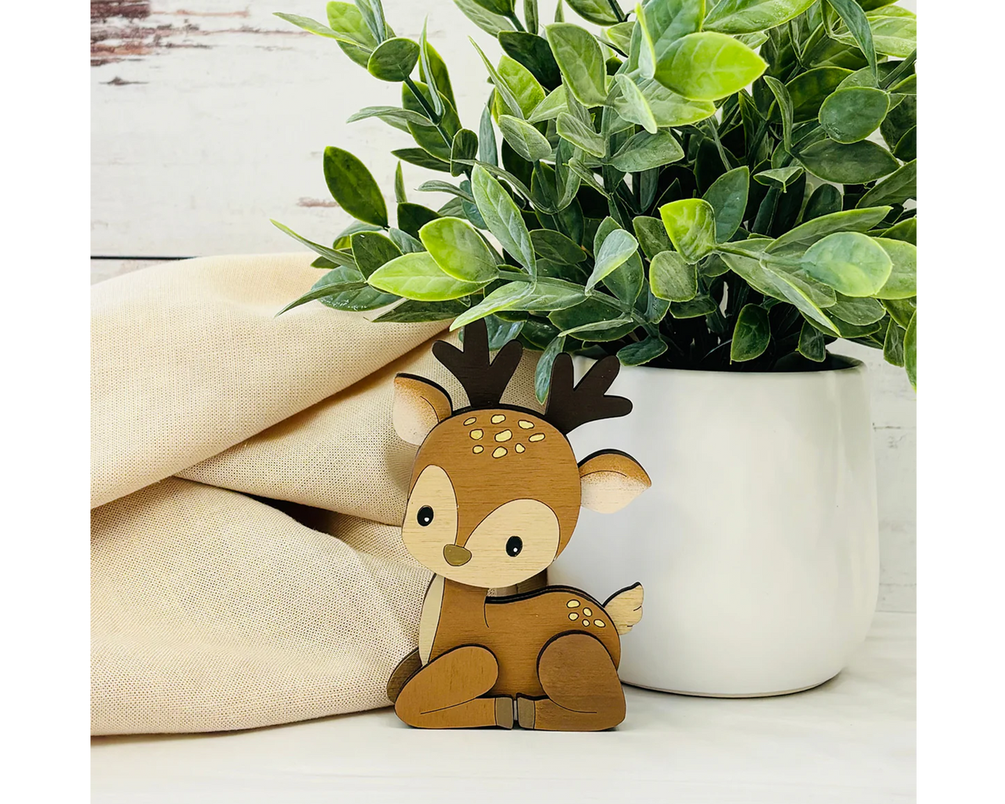 deer wooden toys for kids birthday gift, goodie bag and party favors