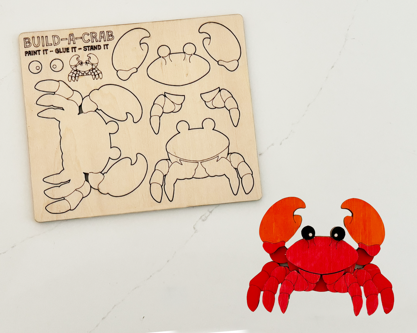 crab wooden toys for kids birthday gift, goodie bag and party favors