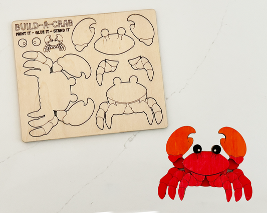 crab wooden toys for kids birthday gift, goodie bag and party favors