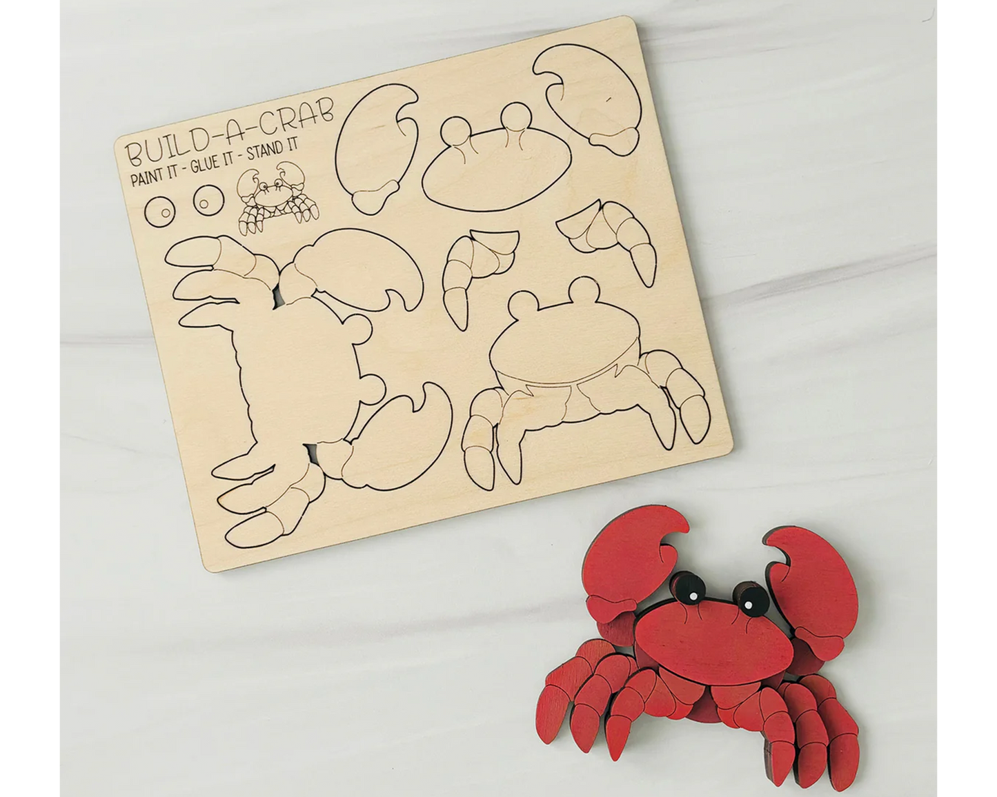 crab wooden toys for kids birthday gift, goodie bag and party favors