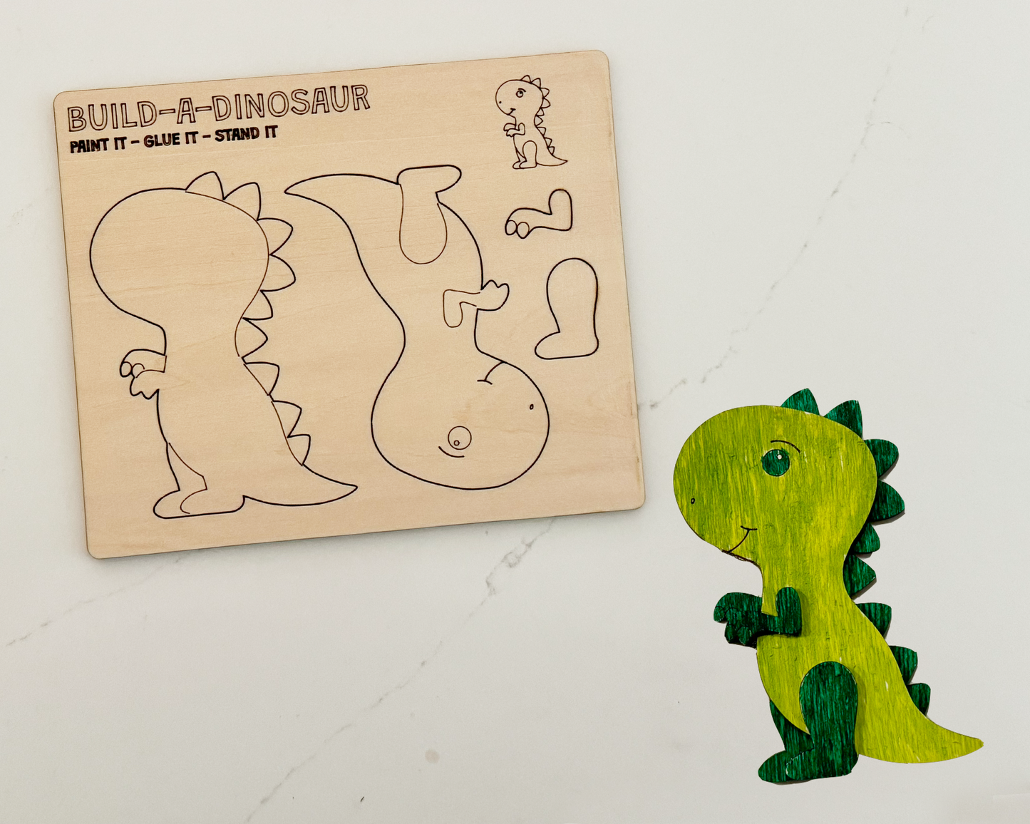 dino wooden toys for kids birthday gift, goodie bag and party favors