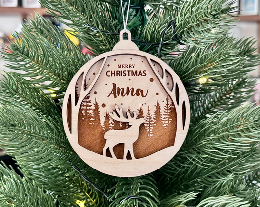 Personalized Moose Style Christmas Ornament for Christmas Tree Decoration Gift