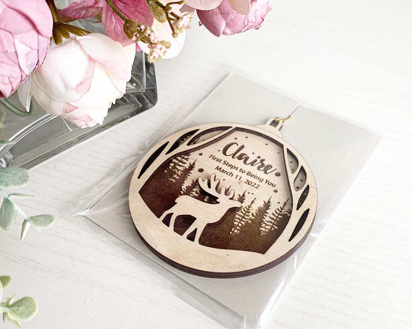 Personalized Moose Style Christmas Ornament for Christmas Tree Decoration Gift