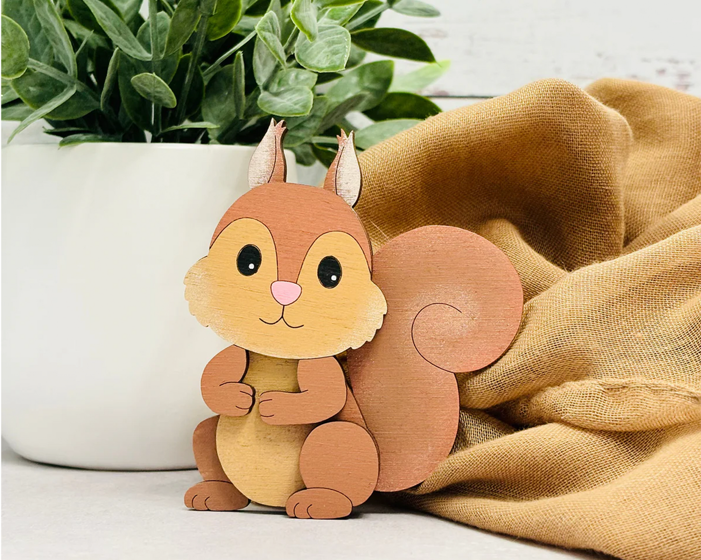 squirrel wooden toys for kids birthday gift, goodie bag and party favors